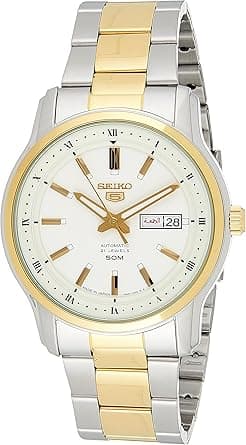 Seiko Men Automatic Watch With Analog Display And Stainless Steel Strap SNKp14J1, Silver on Amazon.ae - Price Tracker