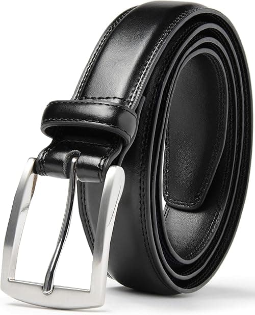 Belts For Men - Men's Dress Belt - Hand Made 100% Cow Leather Belt For Men on Amazon.ae - Price Tracker