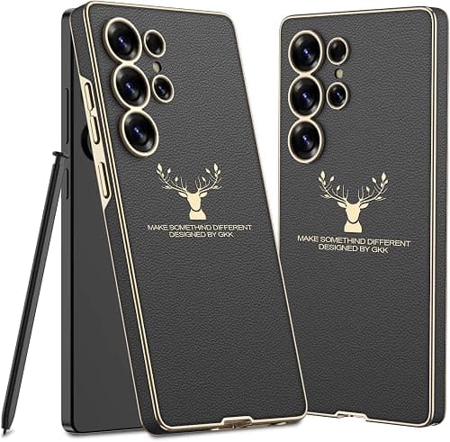 S25 Ultra Case, Premium Luxury Genuine Leather Phone Cover for Samsung Galaxy S25 Ultra – Shockproof Protective Slim Fit Case (Black, Samsung Galaxy S25 Ultra) on Amazon.ae - Price Tracker