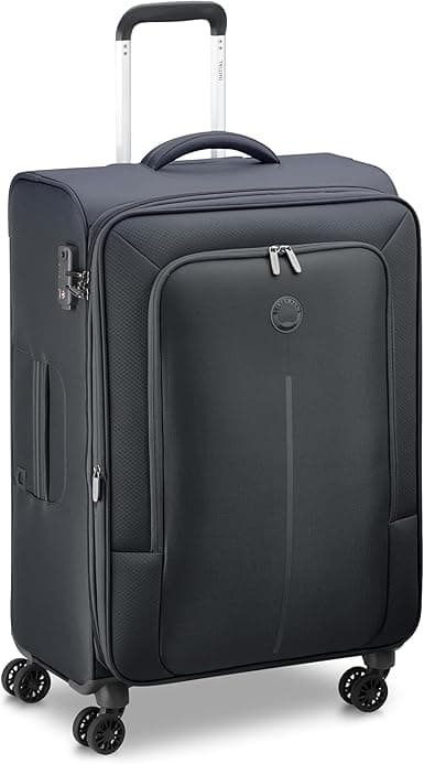 Delsey Caracas 70cm Softcase 4 Double Wheel Expandable Check-In Luggage Trolley Black - 00390782000E9 on Amazon.ae - Price Tracker