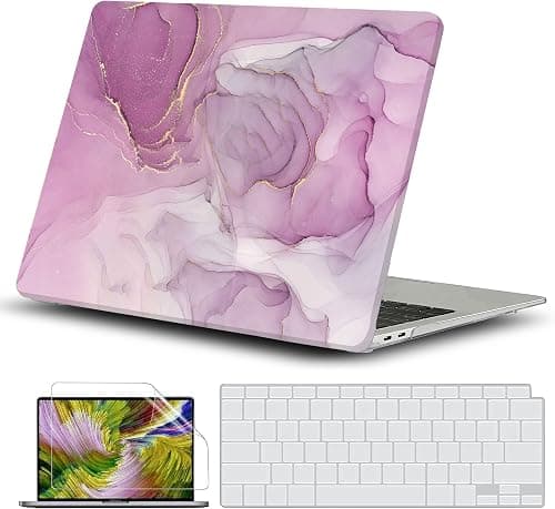 GVTECH Case for MacBook Pro 14 inch (2026-2021) M5 A3427 A3426 A3434 M4 A3112 A3185 A3401 M3 A2918 M2 A2992 A2779 M1 A2442, Plastic Hard Shell, Keyboard Cover, Screen Protector, Design03 على Amazon.ae - متتبع الأسعار