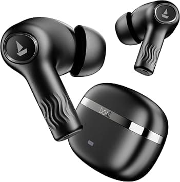 boAt Nirvana Ion, 120HRS Battery, Crystal Bionic Sound w/Dual EQ Modes, 4Mics ENx, App Support, Low Latency, IPX4, v.5.2 Bluetooth Earbuds, TWS Ear Buds Wireless Earphones with mic (Charcoal Black) on Amazon.ae - Price Tracker