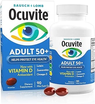 Ocuvite Eye Vitamin & Mineral Supplement, Contains Zinc, Vitamins C, E, Omega 3, Lutein, & Zeaxanthin, 90 Softgels (Packaging May Vary) - Amazon.ae Price Tracker