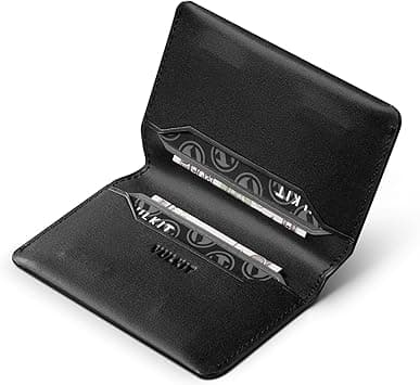 VULKIT Slim Minimalist Card Holder RFID Blocking Leather Credit Card Holder Front Pocket Wallet Magnetic Closure on Amazon.ae - Price Tracker