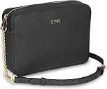 EVVE Women's Saffiano Crossbody Camera Bag Designer Shoulder Purse with Chain and Leather Strap - Best Deal Finder