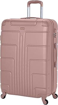 Senator Lightweight Luggage Checked Bag- Durable Hard Shell 32 Inches Suitcase for Unisex Travel A1012 | ABS Extra Large Hard sided with Spinner Wheels 4 (Checked Luggage 32-Inch, Rose Gold) on Amazon.ae - Price Tracker