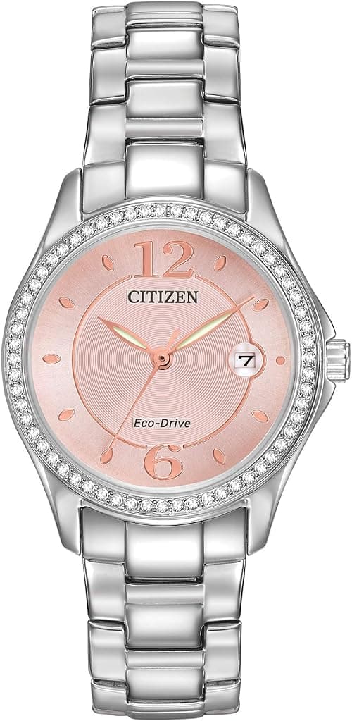 Citizen Ladies' Classic Silhouette Crystal Eco-Drive Watch, 3-Hand Date, Luminous Hands on Amazon.ae - Price Tracker