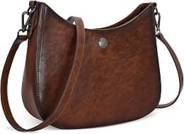 Iswee Shoulder Bag Genuine Leather Purses for Women Crossbody Bag Trendy designer Zipper Travel Bag with Pockets - Best Deal Finder