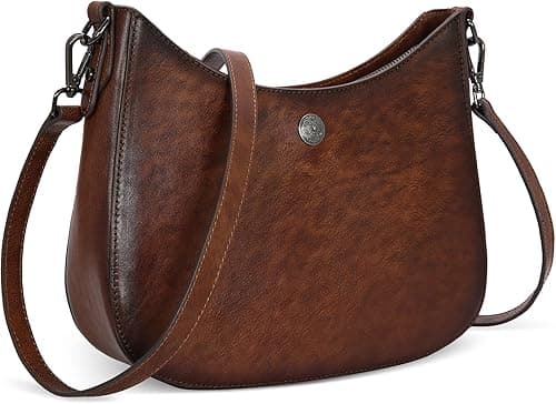 Iswee Shoulder Bag Genuine Leather Purses for Women Crossbody Bag Trendy designer Zipper Travel Bag with Pockets on Amazon.ae - Price Tracker