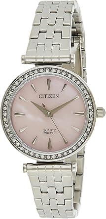 Citizen Womens Quartz Watch, Analog Display And Stainless Steel Strap - ER0210-55Y on Amazon.ae - Price Tracker