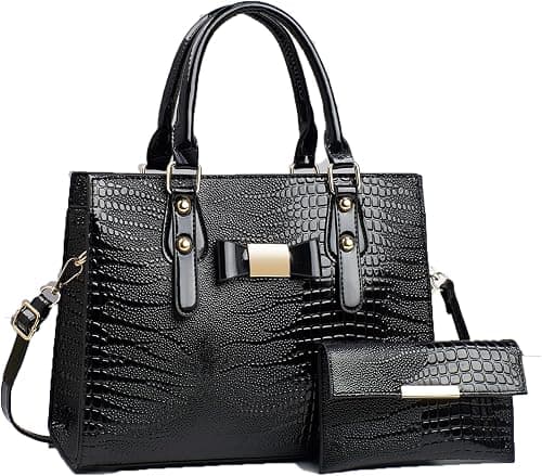 Tote Bag Crossbody Purses for Women Shoulder Handbags PU Leather Top Handle Bags with zipper on Amazon.ae - Price Tracker