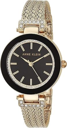 Anne Klein Women's Premium Crystal Accented Mesh Bracelet Watch on Amazon.ae - Price Tracker