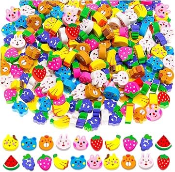 YGAOHF 120 Mini Erasers, Cute Animal Fruit Erasers, Non-Toxic School Rewards, Back to School Supplies, Kids Gifts على Amazon.ae - متتبع الأسعار
