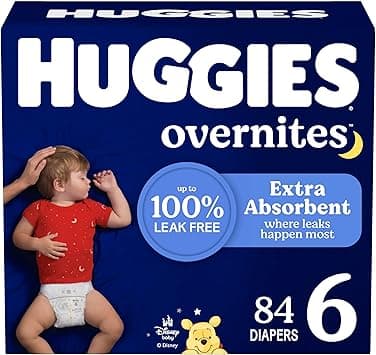Huggies Overnites Nighttime Baby Diapers, Size 6 (35+ lbs), 84 Ct - Amazon.ae Price Tracker