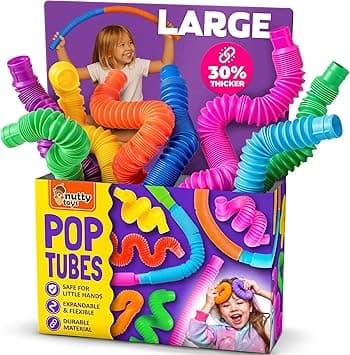 nutty toys Pop Tubes - Sensory Toys - Endless Creativity & Fun for Kids and Toddlers |4 Pack Large| - Connect & Pop! Top ADHD Autism Fidget 2025, Best Boy & Girl Easter Gift Idea - Amazon.ae Price Tracker