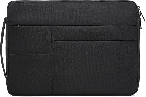 HYZUO 13.3 14 15 16 17 Inch Laptop Sleeve Bag with 3 Front Pockets and Side Handle Compatible with MacBook Pro 13/14/15/16, MacBook Air 13/15, Surface Laptop/Book/Pro, Dell XPS 13/14/15/16/17, A46 on Amazon.ae - Price Tracker