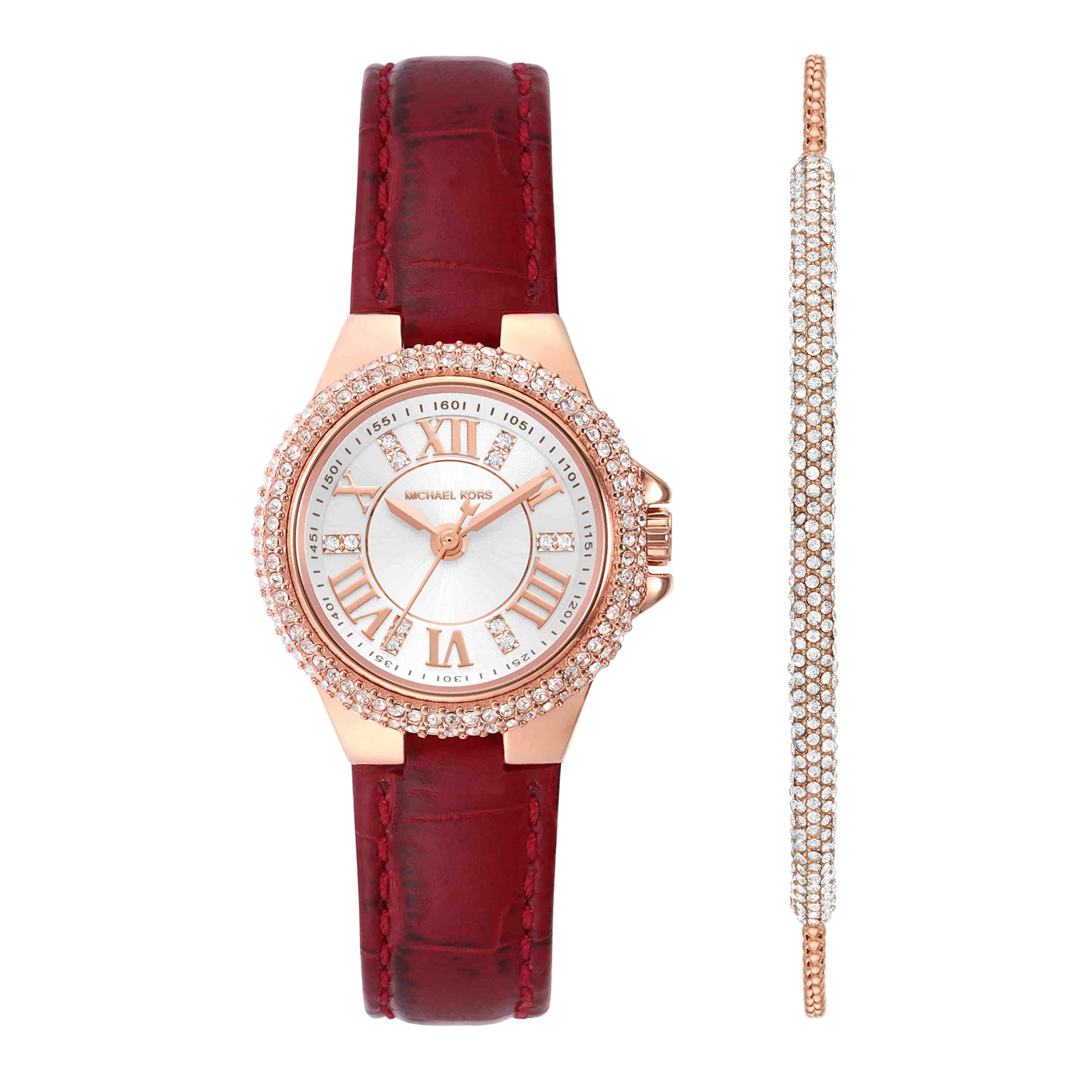 Michael Kors Women's Camille Quartz Watch, Red on Amazon.ae - Price Tracker
