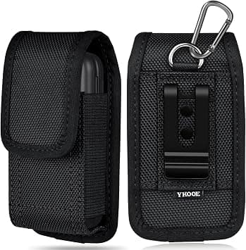 ykooe Nylon Belt Clip Holster Compatible with Nokia 2720 2660, Alcatel Go, MyFlip, Quickflip, TCL, Cingular Flip Phone, Black على Amazon.ae - متتبع الأسعار