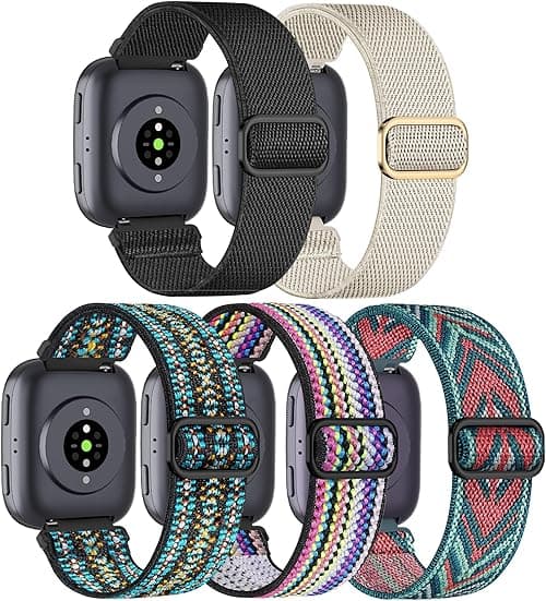 5 Pack Elastic Nylon Watch Band Compatible with Amazfit Bip 6/ Bip 5/Gtr 4/Gtr 3/Gtr 2/47mm/Balance, 22mm Elastic Watch Strap for Men and Women on Amazon.ae - Price Tracker