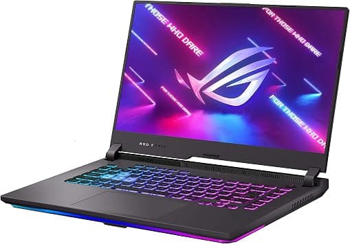 اسس لابتوب العاب روج ستريكس G15 (2021)، شاشة 15.6 انش 144Hz نوع IPS FHD، انفيديا جيفورس RTX 3060، AMD رايزن 9 5900HX، 16GB DDR4، 512GB PCIe NVMe SSD، كيبورد RGB، ويندوز 10، G513QM-ES94 على أمازون - دليلك لأفضل العروض
