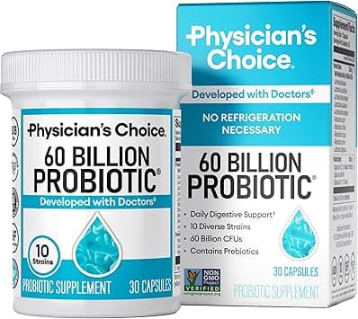 Probiotics 60 Billion Cfu [Dr. Formulated] For Women, Men And Adults, Natural; Shelf Stable Probiotic Supplement With Organic Prebiotic, Acidophilus Probiotic; 30 Capsules - Amazon.ae Price Tracker