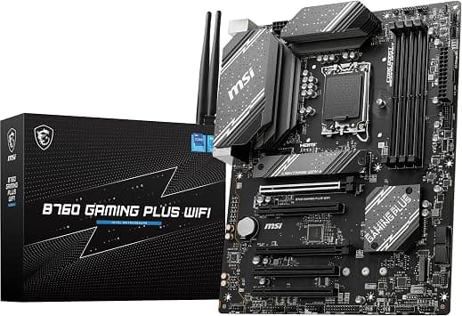 MSI B760 Gaming Plus WiFi Gaming ATX Motherboard, Supports 12th/13th/14th Gen Intel Processors, LGA 1700, DDR5, PCIe 4.0, M.2, 2.5Gbps LAN, USB 3.2 Gen2, HDMI/DP, Wi-Fi 6E, Bluetooth 5.3 on Amazon.ae - Price Tracker