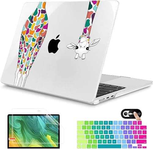 Mektron for 2026 MacBook Air 13-inch M5 Laptop Case A3449 with 13.6-inch Liquid Retina Display Fits 2025 A3240 M4 2024 A3113 M3 2023 A2681 M2 Printed Shell for MacBook Air 13.6", Giraffe on Amazon.ae - Price Tracker