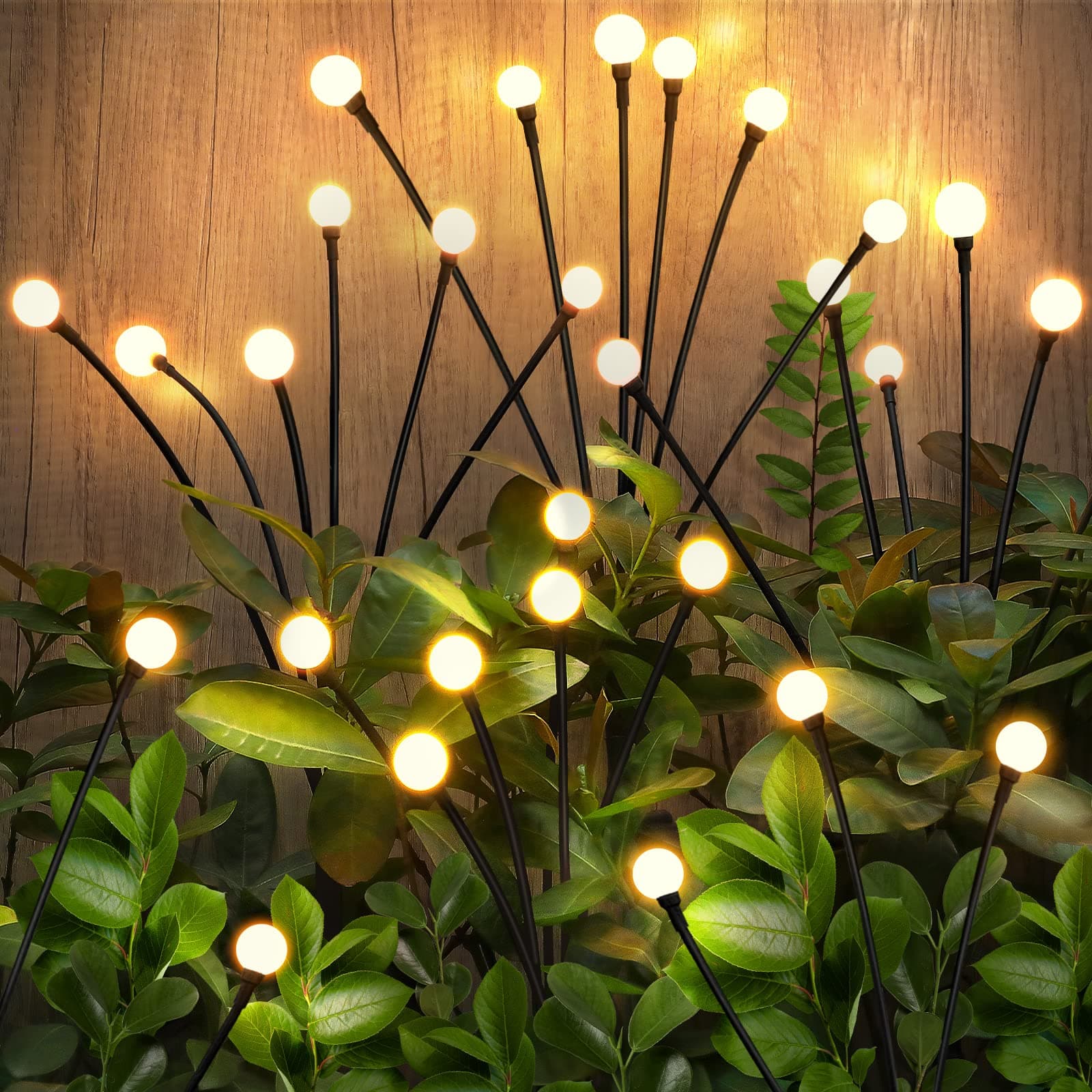 Brightever Upgraded Solar Lights Outdoor Waterproof - Swaying Solar Garden Firefly Lights with Highly Flexible Copper Wires, Yard Pathway Christmas Landscape Stake Lights, 2 Packs on Amazon.ae - Price Tracker