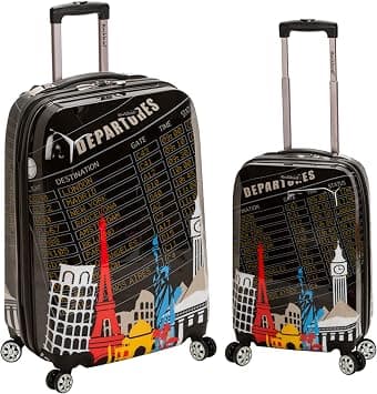 Rockland Departure Hardside Spinner Wheel Luggage Set, Assorted/Multicolor, 2-Piece Set (20/28), Departure Hardside Spinner Wheel Luggage Set على Amazon.ae - متتبع الأسعار