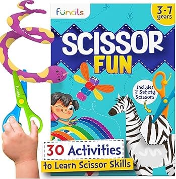 Toddler Scissor Skills - Art Supplies & Crafts Kit for Kids, Safety Scissors, Fine Motor Toys, Stocking Stuffers, for Boys & Girls Ages 3, 4, 5, 6, 7 Year Old, Activity Books - Amazon.ae Price Tracker