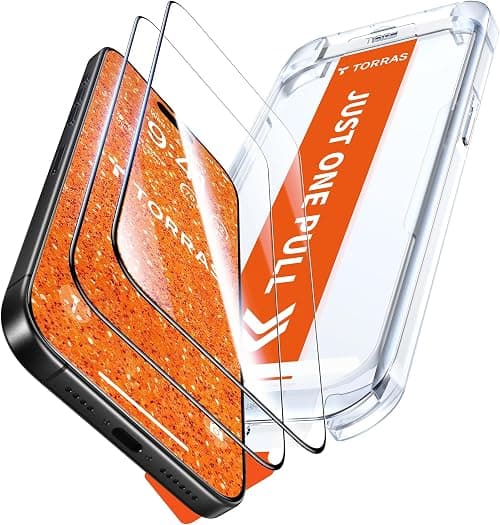 TORRAS for iPhone 17 Pro Max Screen Protector [12Ft Military-Grade Shatterproof] [9H+ Aerospace Tempered Glass] Anti-Scratch Full Coverage Fit Screen Protector 17 ProMax 6.9" 2-Pack on Amazon.ae - Price Tracker