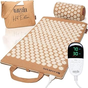 XL Acupressure Mat Set, Hot Edition, Electrically Heatable Linen, Help with Tension, Back Pain, Massage Mat with Cushion Bag, Sustainable - Amazon.ae Price Tracker