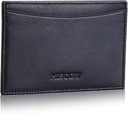 Leather Thin Card Holder, Slim ID Case Small Credit Card Wallet for Men & Women - Best Deal Finder