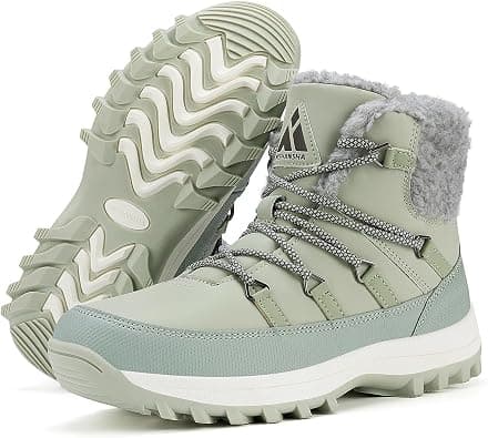 Mishansha Women's Winter Shoes Warm Lined Winter Boots Non-Slip Outdoor Snow Boots Size 36-42 on Amazon.ae - Price Tracker