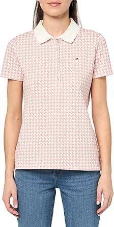 Tommy Hilfiger womens Tommy Hilfiger Women's 5 Button Polo Tee T-Shirt on Amazon.ae - Price Tracker
