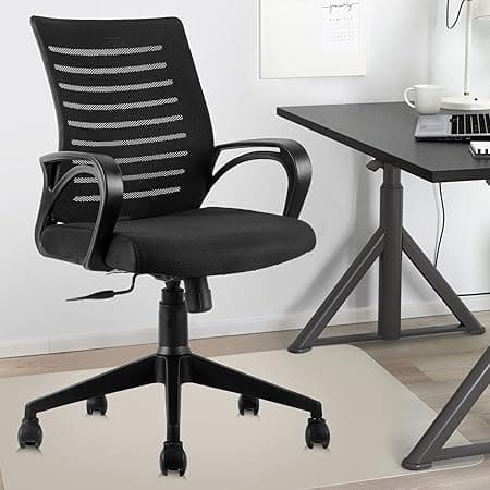 ASTRIDE Ace Mid Back Office Chair for Work from Home/Study Chair Height Adjustable Revolving Chair with Tilt Lock [Heavy Duty Nylon Base, Black] - Amazon.ae Price Tracker
