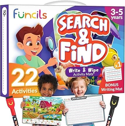 Search and Find for Kids &amp; Toddlers - Preschool Learning Activity Book, Art and Craft Supplies, Seek Find Games, Birthday Gifts for Girls &amp; Boys, Educational Toys for Ages 3, 4, 5, 6 Year Old on Amazon.ae - Price Tracker