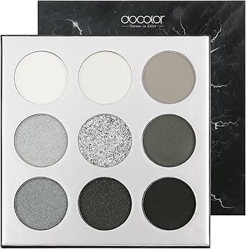 docolor Eyeshadow Palette 9 Colors Black Eyeshadow Gemstone Shadow Palette Highly Pigmented Mattes Shimmers Naked Smokey Glitter Cream Colorful Powder Blendable Long Lasting Waterproof Makeup Palette on Amazon.ae - Price Tracker