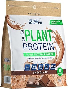 Applied Nutrition Plant Protein Powder – Critical Plant Vegan Protein Shake with Soya, Pea, Brown Rice Proteins & Essential Amino Acids - Dairy-Free Gym Supplement (450 g - 15 Servings) (Chocolate) - Amazon.ae Price Tracker