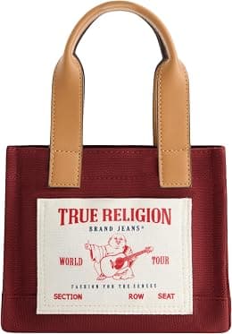 TRUE RELIGION Womens True Religion Tote Bag, Women's Mini Travel Shoulder Bag With Adjustable Strap Tote Bag (pack of 1) - Best Deal Finder