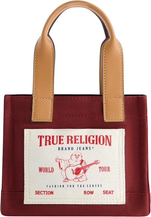 TRUE RELIGION Womens True Religion Tote Bag, Women's Mini Travel Shoulder Bag With Adjustable Strap Tote Bag (pack of 1) on Amazon.ae - Price Tracker