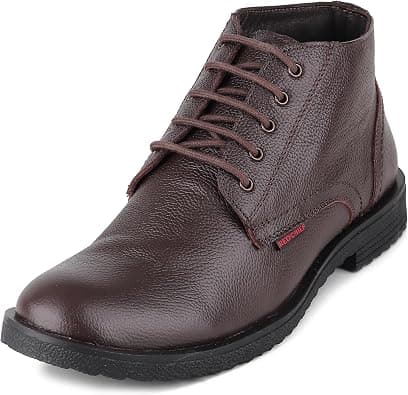 Red Chief Men's Outdoor Boots – Rugged Leather Lace-Up with Padded Collar & Anti-Slip Sole | Durable, Comfortable & Stylish | Ideal for Trekking, Work & Daily Wear | RC3768 on Amazon.ae - Price Tracker