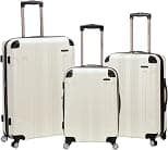 Rockland Hardside Expandable Luggage with Spinner Wheels, Multicolor - Best Deal Finder