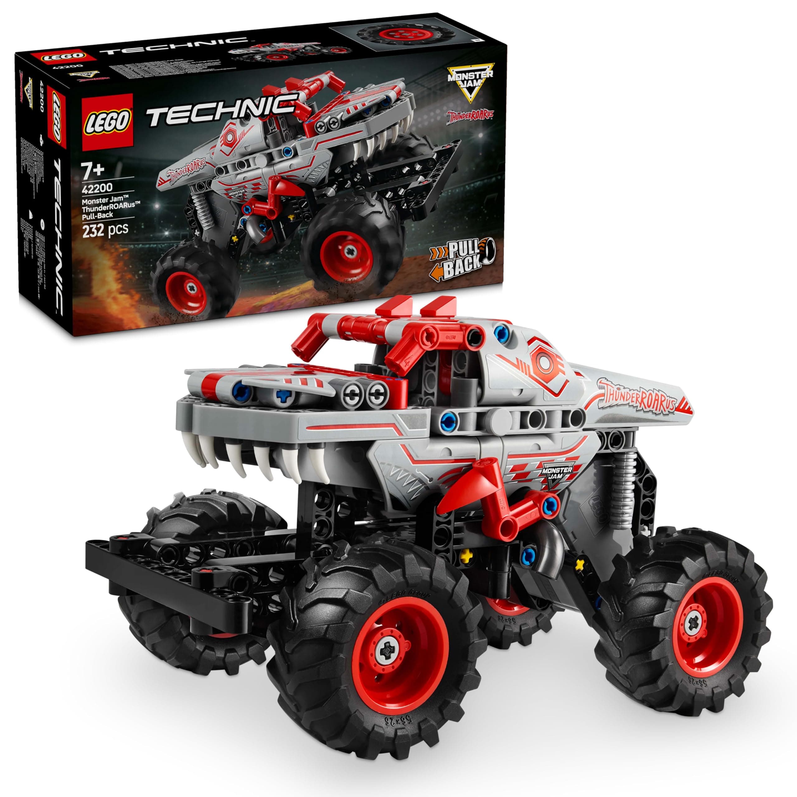 LEGO Technic Monster Jam ThunderROARus Pull-Back Truck Toy - Vehicle Building Set for 7+ Year Old Boys & Girls Who Love Creative Play - Ramadan Gift Idea - 42200 on Amazon.ae - Price Tracker