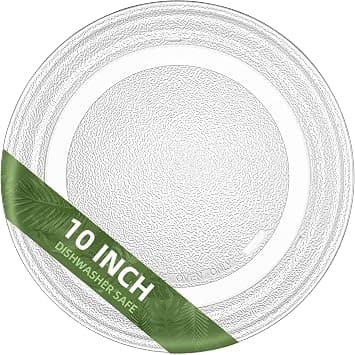 255mm Microwave Turntable Compatible with GE WB49X10010, 255 cm Replacement Microwave Glass Plate for Whirlpool WP8205098, LG 3390W1G005D - Best Deal Finder