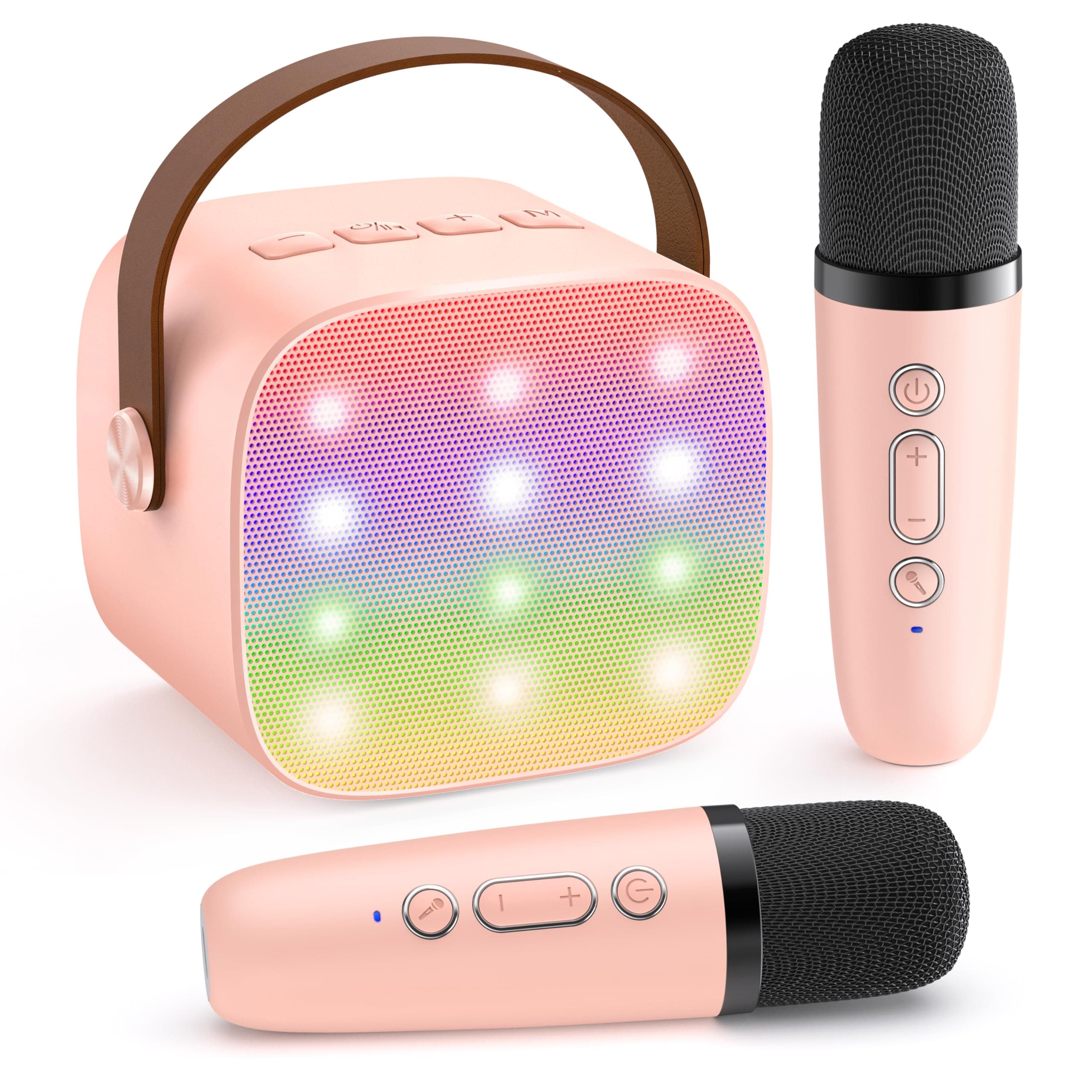 YLL Mini Karaoke Machine for Kids Adults, Portable Bluetooth Speaker with 2 Wireless Microphones,18 Pre-Loaded Songs Toys Birthday Gifts for Girls 4, 5, 6, 7, 8+ Years Old Toddler Teens - MULTICOLOR on Amazon.ae - Price Tracker