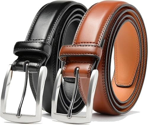 Belts For Men - Men's Dress Belt - Hand Made 100% Cow Leather Belt For Men on Amazon.ae - Price Tracker