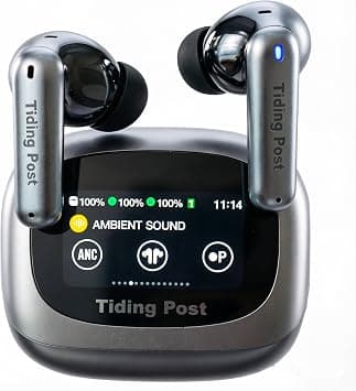 TP92 AI Translation Earbuds, Real-Time Interpreter for 150+ Lang, ANC 35dB & ENC 50dB Noise Cancelling, Bluetooth 6.0, LED Touch Screen, IPX6 Waterproof, AI Assistant & Meeting Recorder on Amazon.ae - Price Tracker