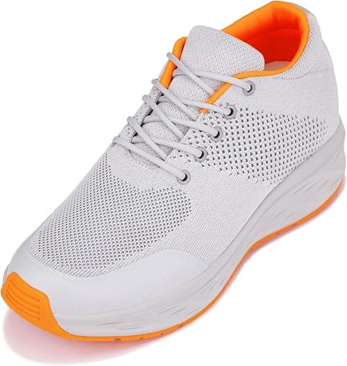 CALTO Men's Invisible Height Increasing Elevator Shoes - Black/Black Sole Fashion Lightweight Sporty Sneakers - 2.8 Inches Taller - X2690 على Amazon.ae - متتبع الأسعار