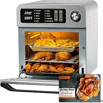 HYSapientia Air Fryer Oven, 15l Large Toaster Oven Combo 10-in-1 with Digital Knob, Large Airfryer Convection Mini Oven, 1700W Fast Cooking for Family on Amazon.ae - Price Tracker